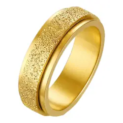 Ring Type: Spinner Ring. Ring Color: Gold, Silver, Rose, Black, Blue, Multicolor. Plating: Gold Plated. Material:...