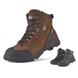 The indestructible boots with lightweight Kevlar midsole protects feet from puncturing during work, features breathable...