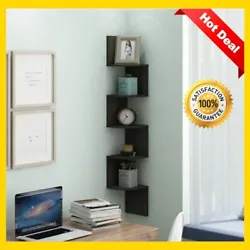 5 Tier Floating Corner Shelf makes space utilization possible from any corner. Creative design provides space saving...