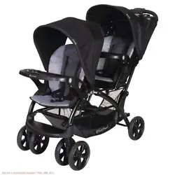 The Baby Trend Sit N Stand Double Stroller is a versatile addition for parents of multiples and children of different...
