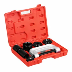 Everything you need to service ball joints on most 2WD and 4WD vehicles. This ball joint service kit includes a C-frame...