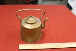 Up for sale is a small unmarked copper tea pot. Split in spout. Inv # 322CH284G Loc #3.