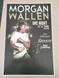 Morgan Wallen 11x17 2023 tour  Concert Poster flyer.   If looking for particular date and venue, please ask.  Ask...