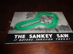 This is more than rare ! The Sankey saw was produced in the early 1950s so, this brochure may be 70+ years old. I just...