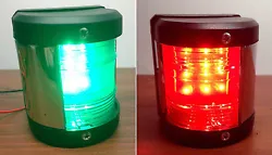 MARINE BOAT GREEN STARBOARD AND RED PORT SIDE LED NAVIGATION LIGHT Item Description: This light features the latest...
