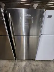 Here is a GE Profile stainless steel refrigerator that has been tested for cooling. The top door is little dirty from...