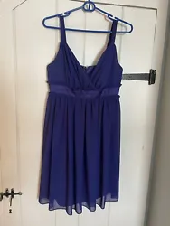 Blue/ Purple Chiffon Short Petite Dress.