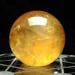 Size：40~80mm. Shape：Sphere. Material：Natural Citrine Quartz Crystal. 1PC Citrine Quartz Sphere. Fluorite: remove...