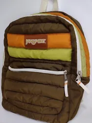 Jansport Backpack Bookbag Special Edition 67 Brown Orange Green RAREPlease see pictures for exact bag you will be sent,...