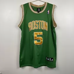 Vintage Adidas Boston Celtics Kevin Garnett 5 Alternate Jersey Mens 50 XL Sewn. Measurements Chest 23”Length 32”If...