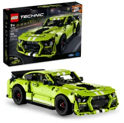 Let kids aged 9+ build their own drag race car toy with this thrilling LEGO Technic Ford Mustang Shelby GT500 (42138)...