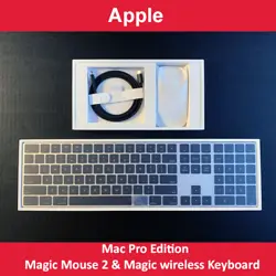 NOUVEAU  Souris magique 2  Magic Keyboard avec pavé numérique - Édition Mac Pro. - Clavier magique noir - Souris...