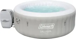Coleman SaluSpa Tahiti Inflatable Hot Tub Spa, 2-4 Person AirJet Spa. Included LED lights add ambiance and personality....