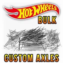(Make any 1/64 scale wheels fit any 1/64 scale car easily with custom adjustable axles! Optional: Lower cars ride...