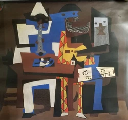 THE MUSICIANS●c1921 THE ORIGINAL WAS PAINTED BY PABLO. FROM THE MUSEUM OF MODERN ART. STIIL IN ORIGINAL PLASTIC FROM...