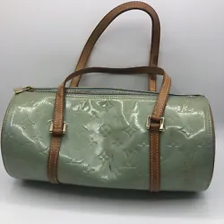 Louis Vuitton Bedford Baby Blue (Green) Vernis Hand Bag Purse. Good condition Shows signs of wear. Spots on leather...