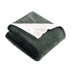 Eddies favorite signature throw blanket made with premium microfiber plush, reversing to quality sherpa. Made...