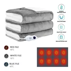 LUXURIOUS SOFT MATERIAL: Dowin heating blanket made of plush fabric, Super soft cozy and lightweight, flannel bring...