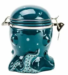 The Boston Warehouse Earthenware Octopus Hinged Jar is just what you need! Hinged jar in Octopus design.