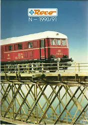 Catalogue de train miniature en N de Roco, 1990/91.