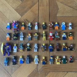 LOT LEGO + DE 50 PERSONNAGES MARVEL STAR WARS NINJA LEGO VRAC DIVERS