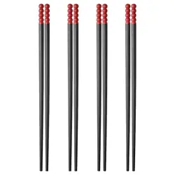 Brand New IKEA FÖSSTA Chopsticks, 4 pairs, red & black. Free Shipping