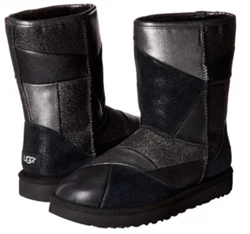 Treadlite by UGG™ outsole. 16 Year Ugg Authorized Dealer from Deckers. Patched suede glitter textile. Nylon binding.