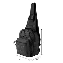 Molle System. • 1 x Tactical Sling Chest Bag. • External Material: 600D Waterproof Oxford Cloth with PU Coating....