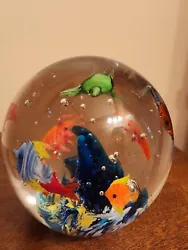 Paperweight with sea creatures by Dynasty Gallery. Neat design.