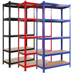 Wide Use: This 5-tier storage rack includes 16pcs plastic feet to be put together into a shelving unit or a horizontal...