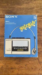 Walkman sony wm-6 (1983). SONY WM-6 walkman from the 80s complete with box, manual and Sony MDR-10 headphones in new...