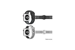 Ibroz Lot de 2 Bracelets Silicone Apple Watch 40 mm Noir + Blanc. Mis en ligne via Market Invaders : Application de...