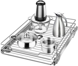 ✔[SPACE-SAVING ORGANIZER] The slide-out cabinet organizer is designed to fit in many places in your kitchen. You...