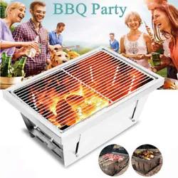 EASY TO SET UP: The most convenient portable BBQ grill. Just flip over the grill to set up or fold up to storage in...