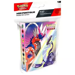 Pokemon TCG Scarlet & Violet Mini Portfolio Binder & 1 Booster Pack
