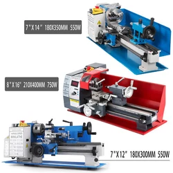 Mini tour de table, Mini tour en métal, Machines-outils industrielles 550W/750W. Vitesse variable : Nylon plastique....