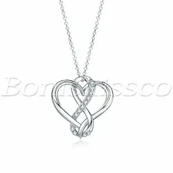 Features:   925 Sterling Silver, With CZ Inlaid, Infinity Symbol Love&Heart Symbol 100% High Quality And Brand New,...