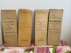 4 Anciens Documents Notaire Année 20/30 Écriture Manuscrite Ou Machine A Écrire. Dans leur jus Collection vieux...