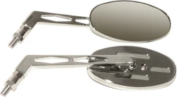 Billet Oval Mirror. Available with short or tall stems. PICTURE IS A GENERIC FILE PHOTO YOU MAY NOT GET EXACTLY AS...