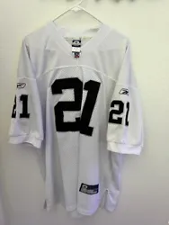 Reebok Asomugha White Oakland Raiders On Field Jersey. Great Condition. Not Worn Much. No Rips or Tears.