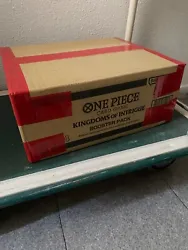 Une case scellée contenant 12 displays One Piece OP04 Kingdoms Of Intrigue.