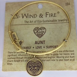 AUTHENTIC WIND & FIRE BRACELET. Just like Alex and Ani, these bracelets are not made from real silver and gold.