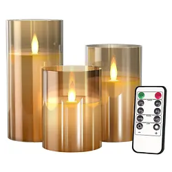 Battery Operated: Each candle requires 2x1.5V AA batteries(not included). Battery Operated: Each candle requires 3x1.5V...