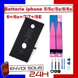 Batterie interne neuve 0 cycle compatible pour iPhone ( Modèle au choix )Nos batteries respectent toutes les normes de...