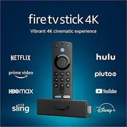 Amazon Fire TV Stick 4K with latest Alexa Voice Remote. HDMI Extender Cable. 2023 latest version.