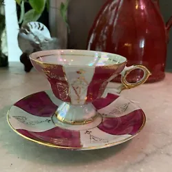 The set includes a tea cup and saucer, and is perfect for all occasions. The blemish on the set will be considered in...