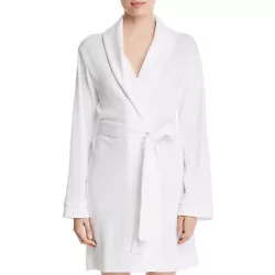 Complete your refreshing bath with Pique Knit Bath Robe from Hudson Park Collection. Color: White. Includes: 1...