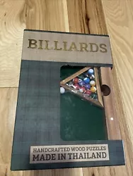 New Mini Billiards Pool Table Hand Crafted Wooden Games Table TopFriends Game. Condition is 