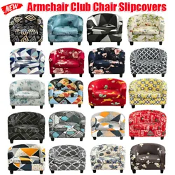 ➤【Upgraded 2 Piece Design】2 piece club chair slipcover includes 1 piece of base cover and 1 piece of the cushion...