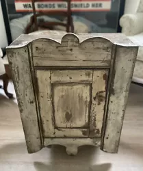 This antique 1800’s primitive wall cabinet out of Sturbridge, Massachusetts is in excellent condition despite its...